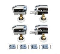 Lot de 4 roulettes pour écran de douche en acier inoxydable 5-8 mm