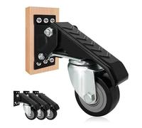 Lot de 4 roulettes pour établi - 6,8 cm - Capacité de 300 kg - Roulettes robustes à 360 degrés - Pour établis de travail, grandes tables, instruments