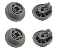 Lot de 4 roulettes pour panier inférieur de lave-vaisselle Bosch 00611475, Küppersbusch 436718, Balay, Constructa, Siemens, Neff, Blaupunkt, Gaggenau, Koenic, Pitsos, Profilo, Tecnik, Thermador, Viva