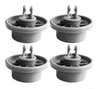 Lot de 4 roulettes pour panier inférieur de lave-vaisselle compatibles avec Bosch 00420198 - Résistantes à la chaleur - Gris