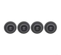 Lot de 4 roulettes pour panier supérieur de lave-vaisselle Zanussi - Plastique ABS résistant à la chaleur pour 100 °C - Gris - 2,3 x 2,3 x 3 cm