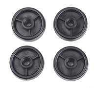 Lot de 4 roulettes pour tapis de course et vélo d'appartement 50 x 18 x 8 mm avec axe de 8 mm, roulettes en nylon noir à faible bruit, pièces de rechange pour équipement de fitness à domicile