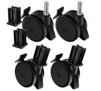 Lot de 4 roulettes verrouillables 70360 avec insert pour barbecues à gaz Weber Spirit Series 2009-2012, E400 E600 Summit Series 2007-2019 et Genesis E310 E320 S330 E210 E310 Series 2007-2016