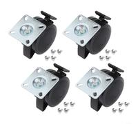 Lot de 4 roulettes verrouillables pour barbecue 69827 compatibles avec 46110001 46810001, roues de rechange pour barbecue à gaz à commande avant