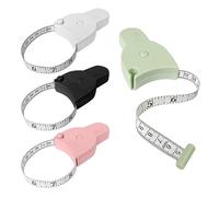 Lot de 4 rubans à mesurer pour le corps, 150 cm, règle de mesure, pour le corps, bandeau pour le corps, double mètre télescopique, convient pour les coupeurs du corps, etc. (coloré).