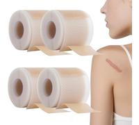 Lot de 4 rubans adhésifs en silicone invisibles pour enlever les cicatrices, doux pour la peau et durable (A-4 pièces)