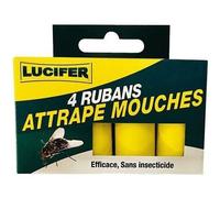 Générique Ruban Attrape Mouches, Collant Tue Mouches, Boite de 4 Rubans