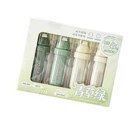 Lot de 4 rubans correcteurs beiges avec design ergonomique, vert | Recyclable avec des matériaux respectueux de l'environnement, confort ergonomique, écriture lisse pour une utilisation au