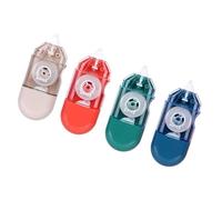 Lot de 4 rubans correcteurs blancs de 6 m x 5 mm, longueur totale de 24 m, adaptés pour l'écriture, la prise de notes, la révision des devoirs, l'artisanat