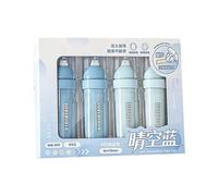 Lot de 4 rubans correcteurs compacts et portables beiges pour une écriture fluide, confort ergonomique, couverture dissimulée, pour les bureaux scolaires, utilisent du ruban correcteur invisible
