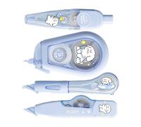 Lot de 4 rubans correcteurs en plastique multicolores, faciles à glisser, formules non toxiques, pour cahiers, documents, agendas, boutons pression