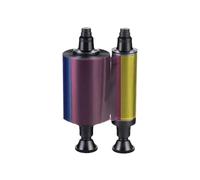 Lot de 4 rubans R3011 R3011C compatibles avec les fournitures d'imprimante Evolis Pebble3 Pebble4 Dualys2 Securion Quantum pour numéro de pièce R3011 R3011C