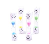 Lot de 4 Sablier 3 Minutes Minuteur Visuel en Couleurs Vert Jaune Bleu Rose | Chronometre, Cuisine, Cuisson, Brossage, Time, Timer, Decoratif, Hourglass, Gestion, Temps, Outil, Pratique, Qualite