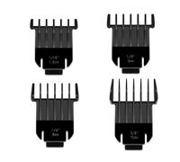 Lot de 4 sabots de protection (1,5 à 9,5 mm) à clipser, compatibles avec les modèles Andis et Slimline Pro Li D8 T-Blade. Pièces de rechange for tondeuse.