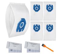 Lot de 4 Sac Aspirateur pour Miele Hyclean GN 3D Complete C3 & C2 Classic C1, S227, S240, S270, S400, S400i, S600, S2, S5 et S8,Aspirateur sac avec 2 Filtres moteur et 2 Filtres D'évacuation