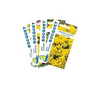 Lot de 4 sachets de graines de Fleurs Jaunes à semer - 3,7 g - LES GRAINES BOCQUET