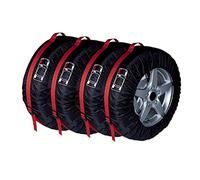 Lot de 4 sacoches de vélo imperméables pour Sun, rouge avec S, A | Portable pour le soleil, housse de protection étanche pour pneus de secours, protection de roue universelle pour camping-car