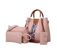 Lot de 4 sacs à bandoulière pour femme Motif ethnique rétro Sac à main Sac à bandoulière + paquet de cartes The Teacher Tote, RD2., Taille unique