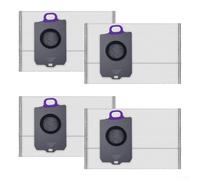 Lot de 4 sacs à poussière avec fine couche de filtration pour NARWAL pour robot aspirateur Freo X10 Pro et YJCC027 permettant une utilisation jusqu'à 40 jours sans nettoyage du réservoir à poussière