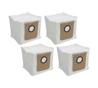 Lot de 4 sacs à poussière compatibles avec Conga 8490, pour aspirateur robot Ultra Power Home, filtration 5 couches, grande capacité, sacs de rechange en tissu non tissé pour un nettoyage efficace