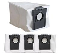 Lot de 4 sacs à poussière compatibles avec Mova Z5, Z5 Pro, Z50 pour aspirateur Ultra Robot, sacs à vide automatique de 3 L, tissu non tissé avec filtration en fibre soufflée par fusion, saleté