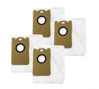 Lot de 4 sacs à poussière de grande capacité pour aspirateurs robots Tikom L8000 Plus et SD40, sacs de rechange jetables de 3,5 l pour base vide automatique, filtre à fibre soufflée par fusion