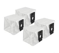 Lot de 4 sacs à poussière de rechange pour aspirateur robot Verefa L11 Pro et TCL Sweeva 6500 à vidange automatique, sacs de filtration non tissés de grande capacité de 4 L