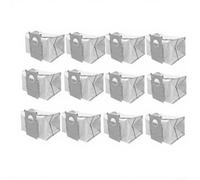 Lot de 4 sacs à poussière de rechange pour aspirateurs robots Ecovacs X11 et X11 Pro avec couche de filtration au charbon actif haute capacité 3 litres en tissu non tissé blanc jetable (C)