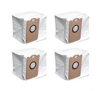 Lot de 4 sacs à poussière pour aspirateur robot Cleanova W11 à vidange automatique, sacs d'aspirateur de rechange conçus pour maintenir la puissance d'aspiration et collecter efficacement les débris