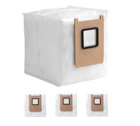 Lot de 4 sacs à poussière pour aspirateur robot Eufy E25 E28, sacs de collecte de rechange en tissu non tissé, grande capacité de stockage des débris pour station vide automatique