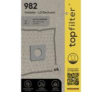 Lot de 4 sacs aspirateur pour Goldstar et LGE TopFilter Premium TopFilter