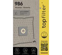 Lot de 4 sacs aspirateur pour Rowenta et Moulinex TopFilter Premium TopFilter