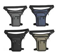 Lot de 4 sacs bananes, sac banane utilitaire, sac à dos décontracté avec jambes réglables, sac à dos spacieux pour outils de soldat, poches de cuisse cousues lisses pour la randonnée, le camping