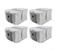 Lot de 4 sacs d'aspirateur de rechange pour robot ECOVACS avec tissu et filtration efficace pour maintenir un environnement propre et sans poussière