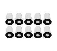 Lot de 4 sacs d'aspirateur en microfibre 3 couches pour Numatic Quick NQ100 HEN100 HET100 - Col auto-scellant - Filtration très efficace des poils d'animaux - Blanc (10 paquets)