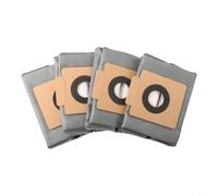 Lot de 4 sacs d'aspirateur pour Eufy Clean X8 Pro Base | Pour les matériaux résistants, empêche les déchirures, s'adapte à la station X8 Pro, utilisation durable, vidange efficace