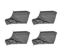 Lot de 4 sacs de collecte pour 255 onglets avec fermeture éclair, faciles à transporter et à ranger, noir, 22,3 x 14,4 cm