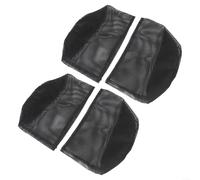 Lot de 4 sacs de culture réutilisables en maille pour plantes aquatiques et terrestres, carrés et ronds, 18 et 18 cm, noir (rond)