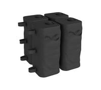Lot de 4 sacs de lestage pliable tonnelle barnum PVC haute densité noir