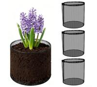 Lot de 4 sacs de plantation réutilisables en maille pour plantes aquatiques telles que les nénuphars, les lotus et les lentilles d'eau avec haute respirabilité pour l'oxygénation des racines