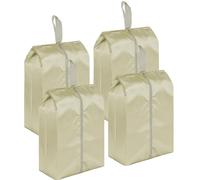 Lot de 4 sacs de rangement de chaussures de voyage, pochette en nylon imperméable pour organiser les chaussures et les accessoires, ensemble de sacs à chaussures portables pour voyage, gym, caméra