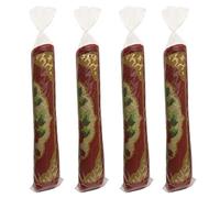 Lot de 4 sacs de rangement en plastique robuste de 4,5 mm pour tapis, convient aux tapis jusqu'à 1,5 x 2,1 m, avec 10 attaches