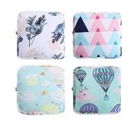 Lot De 4 Sacs De Rangement Pour Serviettes Hygiéniques, Sac De Rangement Portable, Sac De Rangement Multifonctionnel Pour Femme, Mini Sac De Rangement, Sac De Rangement Mignon