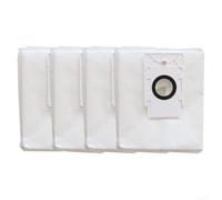 Lot de 4 sacs de rechange pour aspirateurs Polaris PVCRAC 7750 et IQ Home avec construction en fibre non tissée et soufflée par fusion