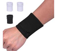 Lot de 4 sacs de sport avec fermeture éclair pour dragonnes, protège-poignets, clés, cartes bancaires, écouteurs, convient pour le fitness, la course, la marche