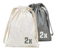 Lot de 4 sacs en tissu - 32x32cm Organisateurs de Voyage