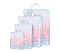 Lot de 4 sacs Filet Linge Machine à Laver Poignée de Transport Pratique