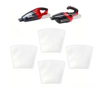 Lot de 4 Sacs Filtrants de Rechange, pour Les Aspirateurs À Main Sans Fil | Accessoire d’Aspirateur compatibles avec Einhell Power X-Change TE-VC 18 Li-Solo & TE-HV 18/06 Li-Solo, Lavable, Réutilisable