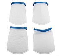 Lot de 4 sacs filtrants de rechange pour Pool Blaster Max Li 30 000 ml, Catfish Ultra iVac 250 V FX-4 JPV200, design à double couture
