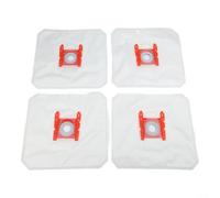 Lot de 4 sacs filtrants en microfibre non-tissé indéchirable pour Bosch GL | Pour les modèles Bosch GL, air de sortie propre, découpable individuellement, durable, résistant à la poussière